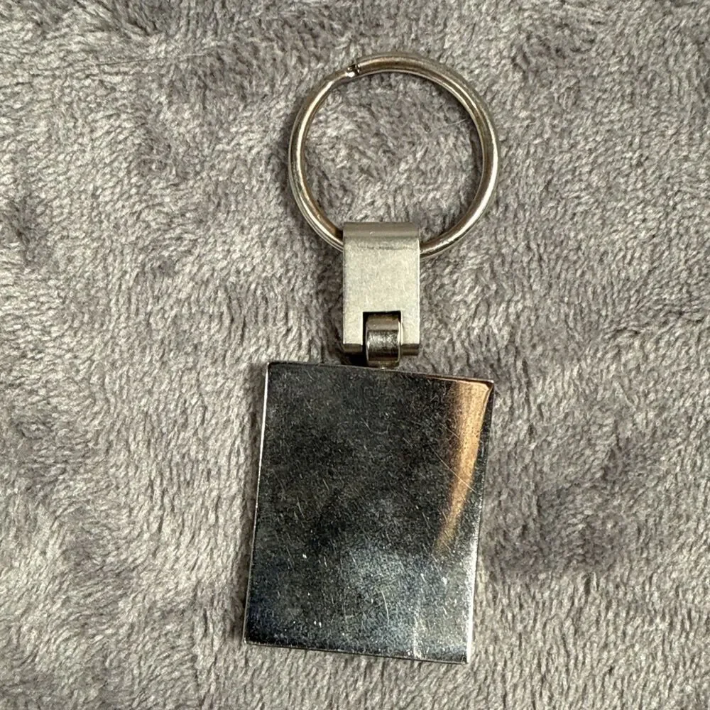 Volvo Key Chain Silver Tone *Has Flaw* Key Ring